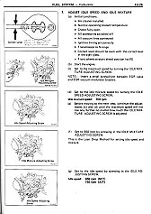 How do I externally adjust/tune the 2 barrel carburetor on 85 Corolla |  For the 1986 Corolla, the timing is 13 degs. BTDC with all the hosesconnected,...