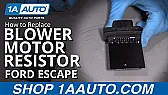 2009 Ford Escape XLT I4 HVAC fan problem  | next thread &raquo;